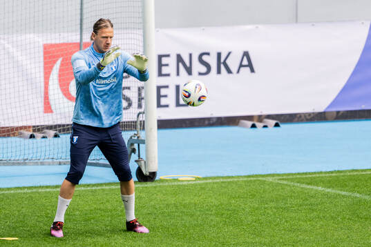 Malmö FFs målvakt Johan Dahlin