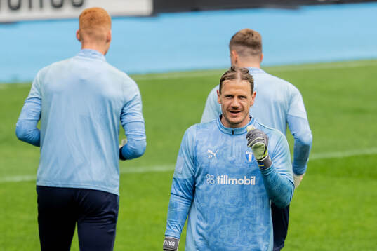 Malmö FFs målvakt Johan Dahlin
