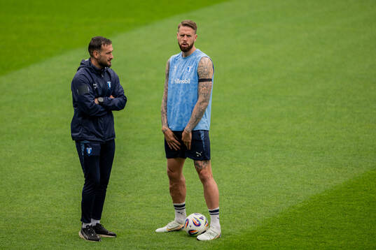 Malmö FFs Anes Mravac och Pontus Jansson