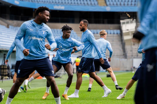 Malmö FFs Israel Anum och Isaac Kiese Thelin