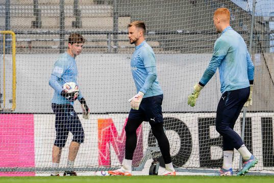 Malmö FFs målvakt Melker Ellborg, målvakt Ricardo