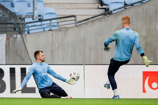 Malmö FFs målvakt Ricardo Friedrich och målvakt Joakim