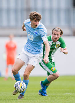 Malmö FFs Finlay Neat och Hammarbys Gustav Andrén