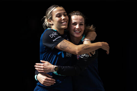 Celin Bizet Ildhusøy and Tuva Hansen of the Norwegian