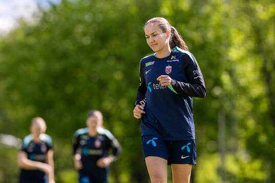 Guro Reiten of the Norwegian women's national football team