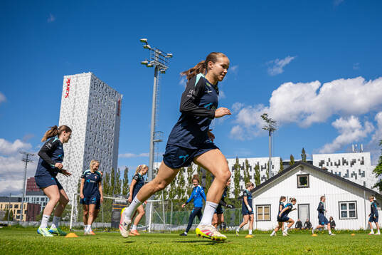 Guro Reiten of the Norwegian women's national football team