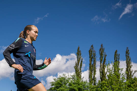Guro Reiten of the Norwegian women's national football team