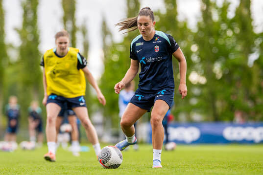Vilde Bøe Risa of the Norwegian women's national football