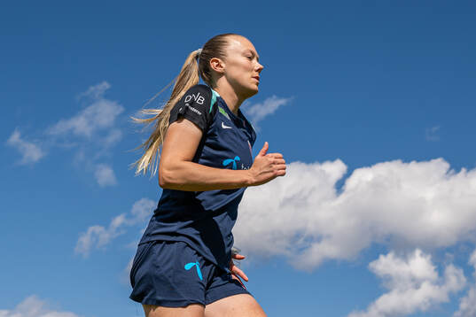 Synne Sofie Kinden Jensen of the Norwegian women's national