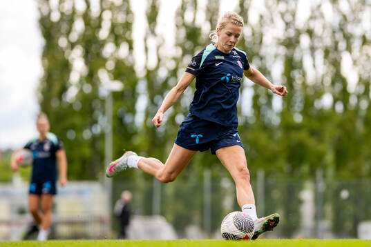 Ada Hegerberg of the Norwegian women's national football