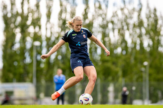 Mathilde Harviken of the Norwegian women's national
