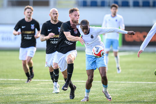 FC Stockholms David Fällman och Gefles Ahmed