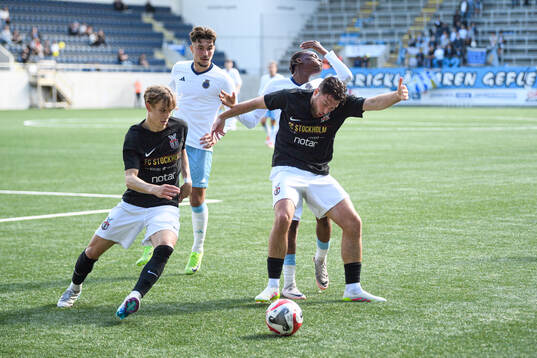 FC Stockholms Anders Hellblom och Luka Dobrijevic mot