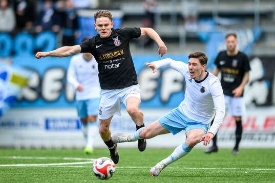 FC Stockholms Lukas Sunesson och Gefles Alem Nezirevic