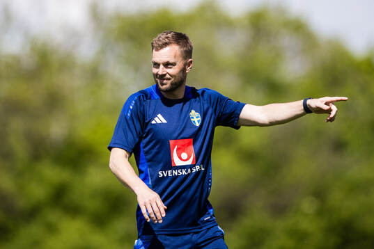 Assistant coach Sebastian Larsson  of the Swedish men's