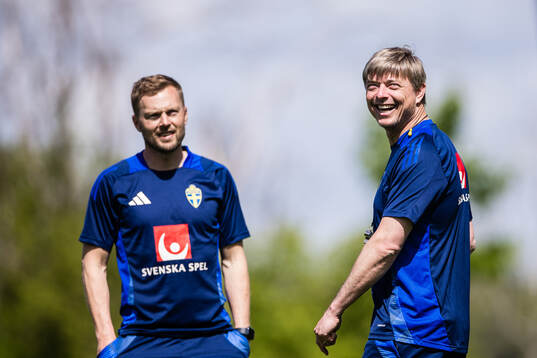 Head coach Jon Dahl Tomasson of the Swedish men's national