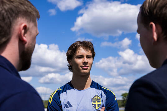 John Mellberg of the Swedish men's national football team
