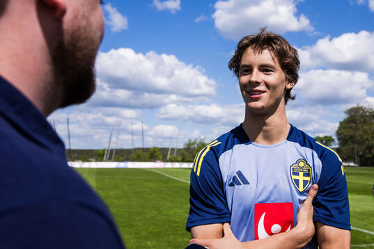 John Mellberg of the Swedish men's national football team