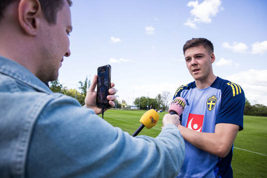 Emil Holm of the Swedish men's national football team
