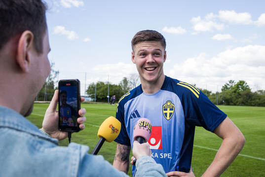 Emil Holm of the Swedish men's national football team