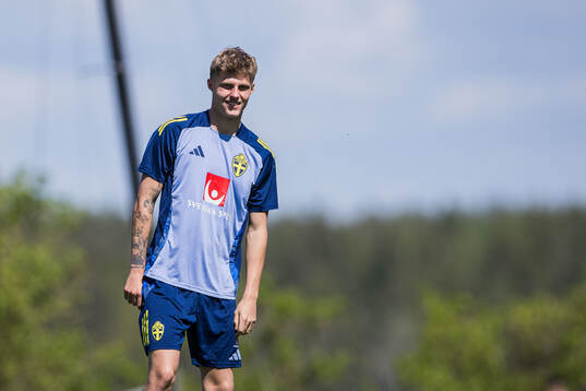 Lukas Björklund of the Swedish men's national football team