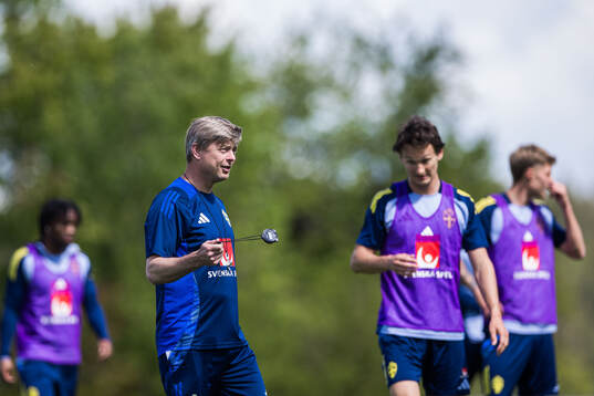 Head coach Jon Dahl Tomasson of the Swedish men's national