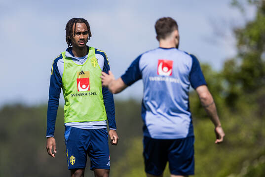 Jonah Kusi Asare of the Swedish men's national football team