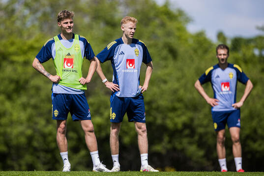 Lukas Björklund and Hugo Larsson of the Swedish men's