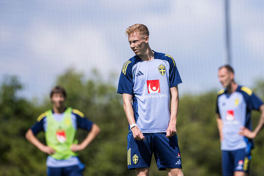 Hugo Larsson of the Swedish men's national football team