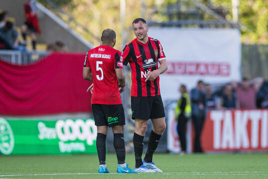 Brommapojkarnas Even Hovland och Serge-Junior Martinsson