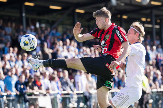 Brommapojkarnas Frederik Christensen och Djurgårdens