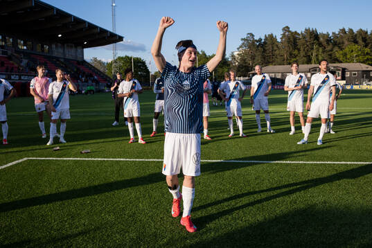 Djurgårdens Alexander Andersson jublar
