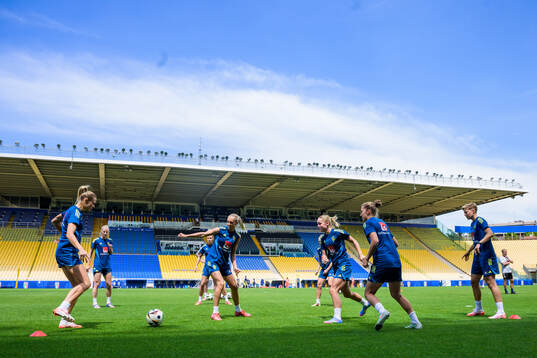Players of the Swedish women’s national football team
