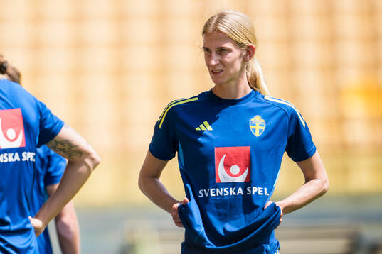 Sofia Jakobsson of the Swedish women’s national football