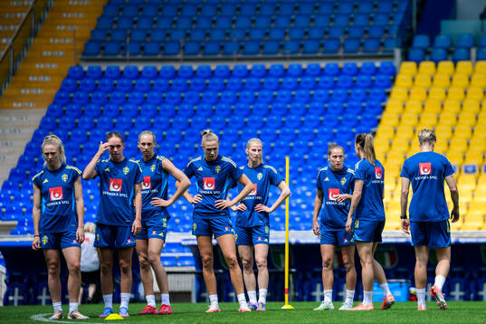 Players of the Swedish women’s national football team