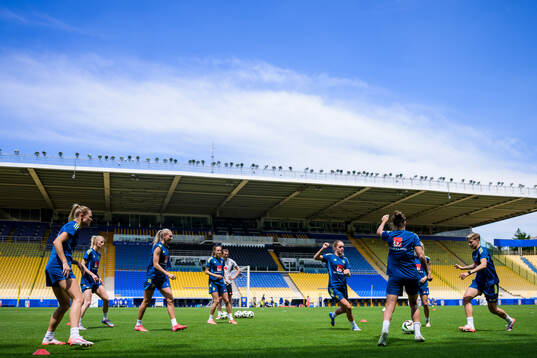 Players of the Swedish women’s national football team