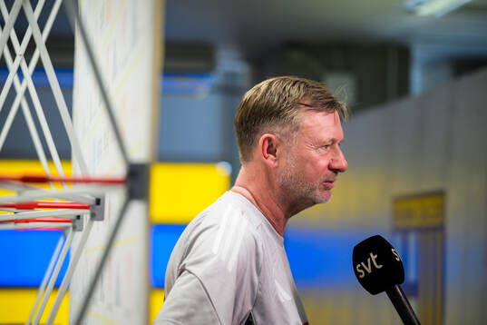 Head coach Peter Gerhardsson of the Swedish women’s