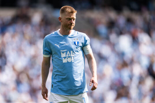 Malmö FFs Anders Christiansen deppar