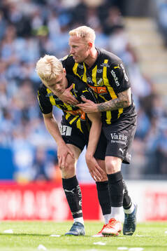 Häckens Isak Brusberg och Mikkel Rygaard Jensen