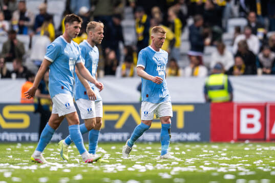 Malmö FFs Lasse Berg Johnsen, Oscar Lewicki och Anders