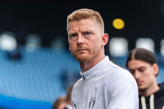 Malmö FFs Anders Christiansen deppar