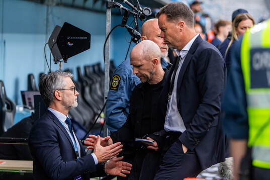 Malmö FFs vd Niclas Carlnén, tränare Henrik Rydström