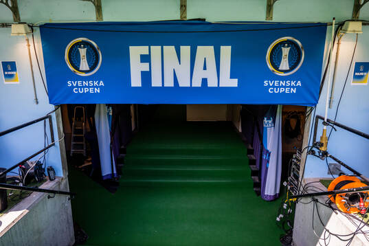 Svenska Cupen logotyp på Eleda Stadion