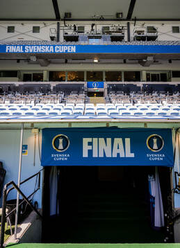 Svenska Cupen logotyp på Eleda Stadion