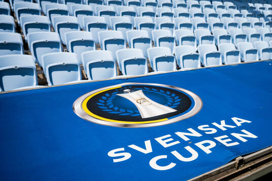 Svenska Cupen logotyp på Eleda Stadion