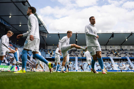 Malmö FFs Hugo Bolin och Gabriel Busanello