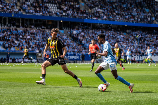 Häckens Silas Andersen och Malmö FFs Taha Ali