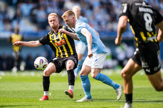 Häckens Mikkel Rygaard Jensen och Malmö FFs Anders