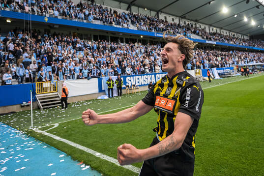 Häckens Silas Andersen jublar