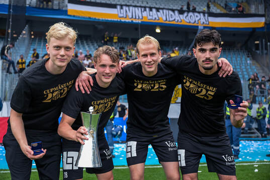 Häckens Isak Brusberg, Filip Öhman, Harry Hilvenius och